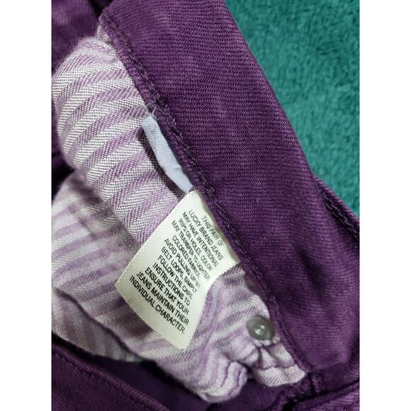 Lucky Brand Jeans Size 6 Womens Purple Stretch Pants Mid Rise Charlie Skinny - Picture 5 of 14